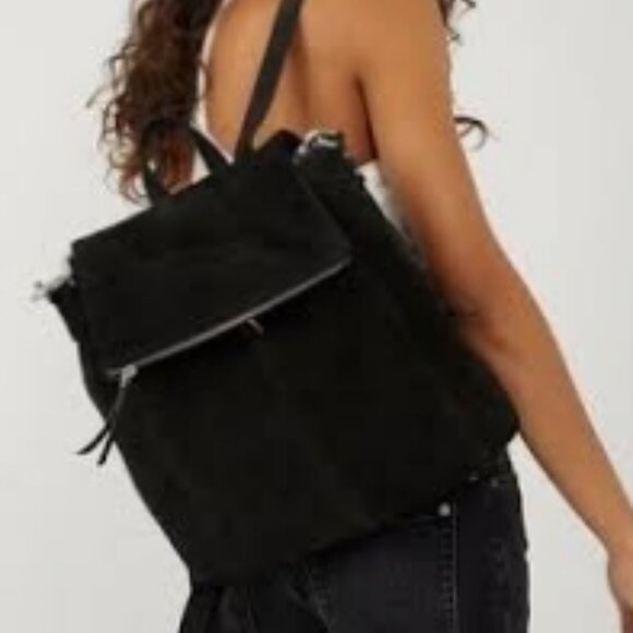 Free People Camilla Convertible Backpack Black NWT!! 🆕💥📦⌚🏃🏻💨⚡🚚 - Picture 10 of 13